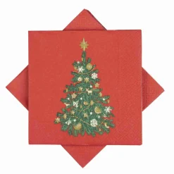 Kremmerhuset Serviett Juletre rød| Servietter|Juleservietter