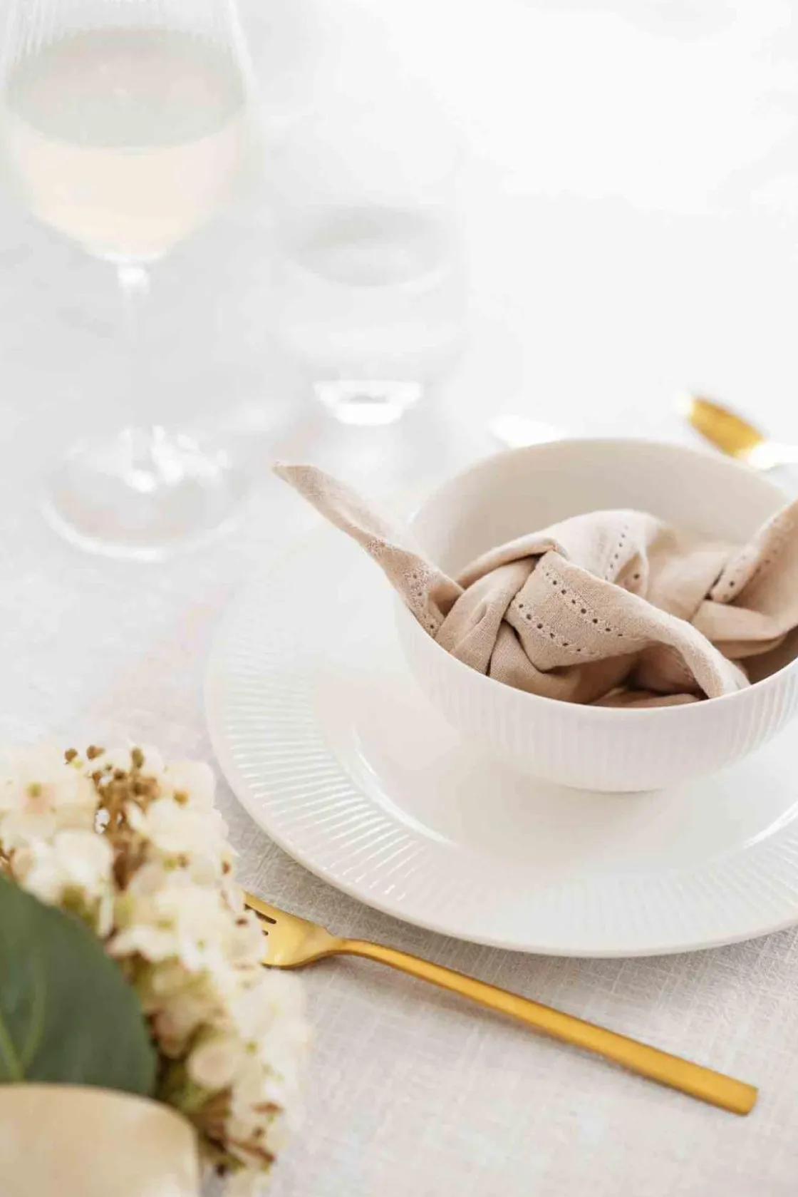 Kremmerhuset Serviett Molly 35x35cm natur| Servietter