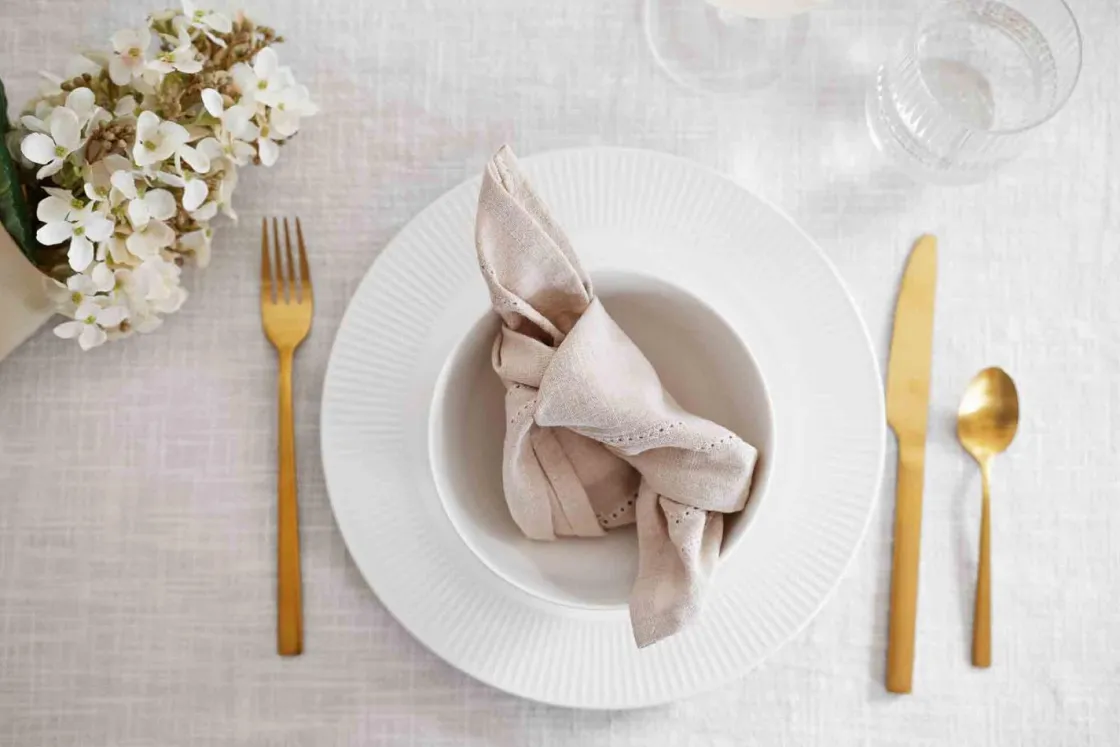 Kremmerhuset Serviett Molly 35x35cm natur| Servietter