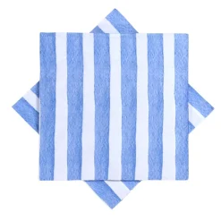 Kremmerhuset Serviett Stripe lyseblå| Servietter