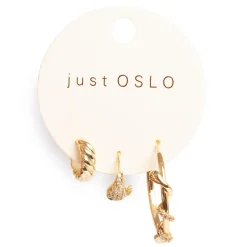 Kremmerhuset Sett med 3 ulike øredobber, snake, Gull| Ørepynt