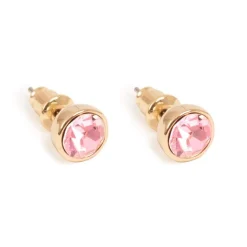 Kremmerhuset Små øredobber, rose, Gull| Ørepynt