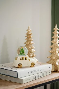 Kremmerhuset Snøkule Bil med tre| Julepynt