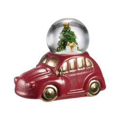 Kremmerhuset Snøkule Bil med tre| Julepynt