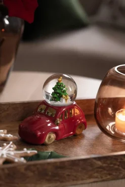 Kremmerhuset Snøkule Bil med tre| Julepynt