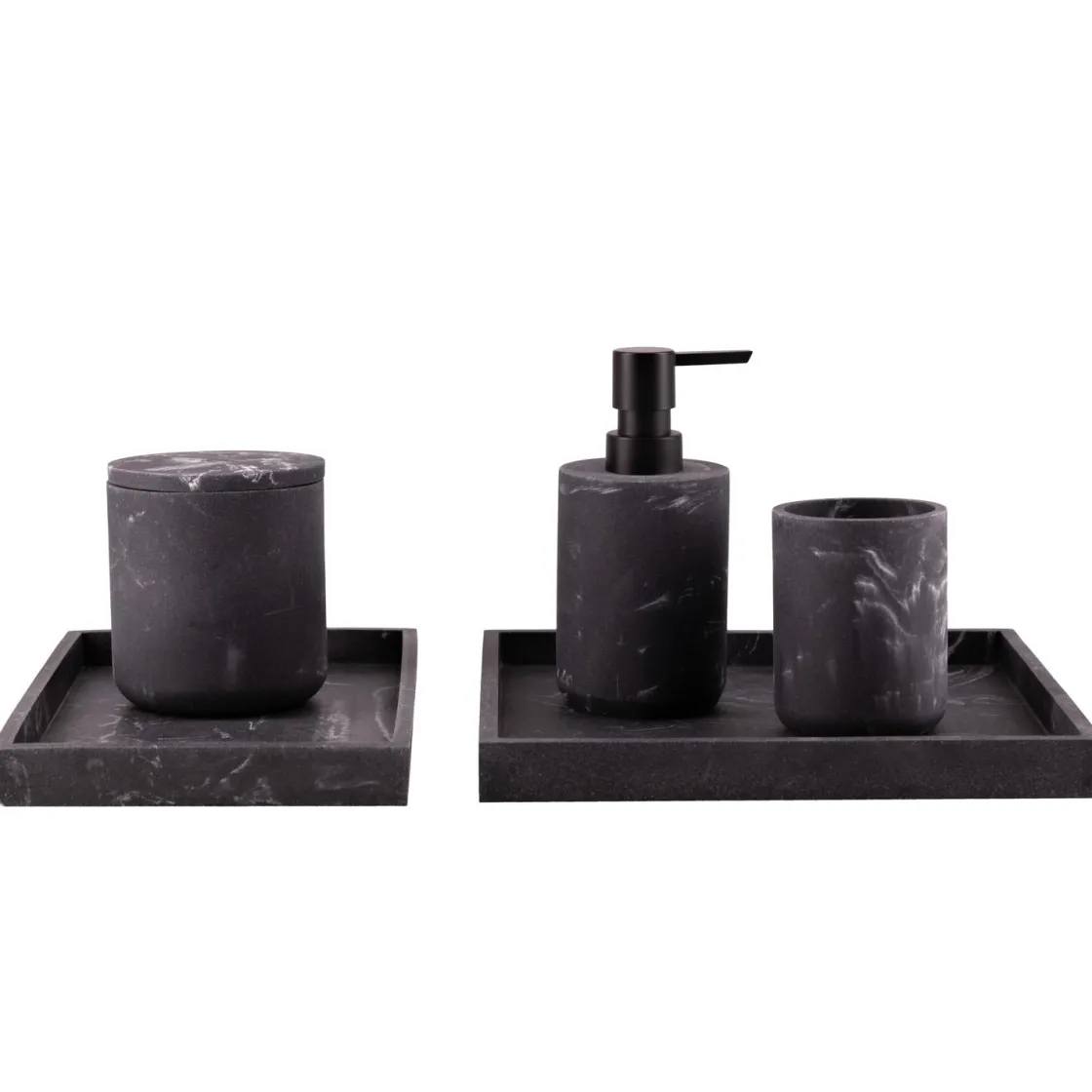 Kremmerhuset Tannbørsteholder marmor sort| Baderomsartikler