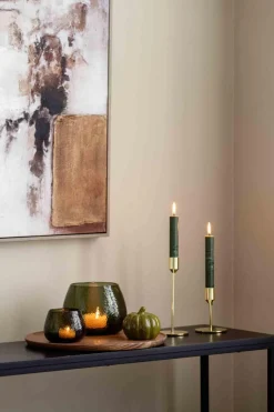 Kremmerhuset Telysestake Glimre 7,5 cm grønn| Lysestaker