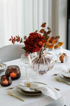 Kremmerhuset Telysestake Glimre 7,5 cm mørk brun| Lykter|Lysestaker