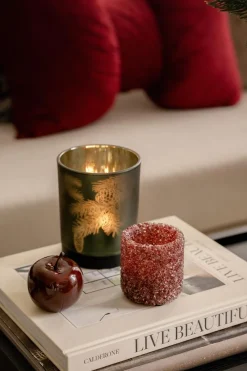 Kremmerhuset Telysholder Angel 7 cm rød| Lykter|Julelys Og Lysestaker