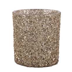 Kremmerhuset Telysholder Glitter Gull 8 cm| Lykter|Julelys Og Lysestaker