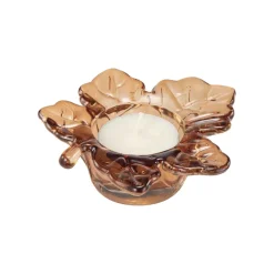 Kremmerhuset Telysholder Lønneblad 10cm Brun| Lykter|Lysestaker